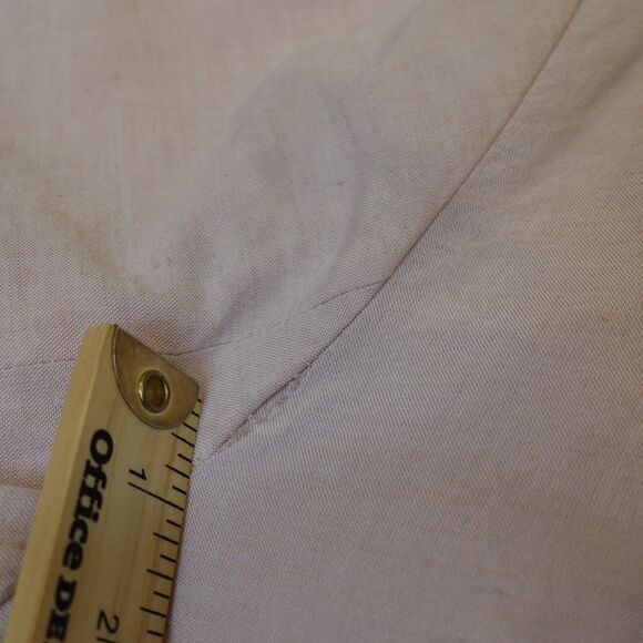 Drew Blazer Jacket Women Large Pink Mauve Linen Blend Pockets Career Retail $288 - Picture 6 of 15